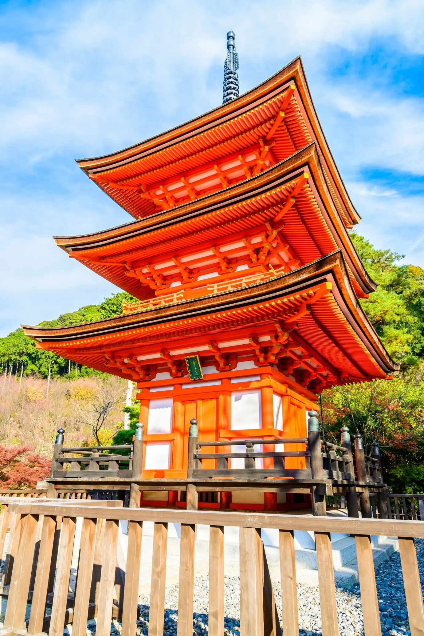 Der Kiyomizu-dera-Tempel in Kyoto, Japan.
